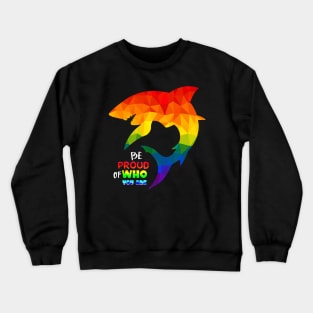 Rainbow Shark Crewneck Sweatshirt